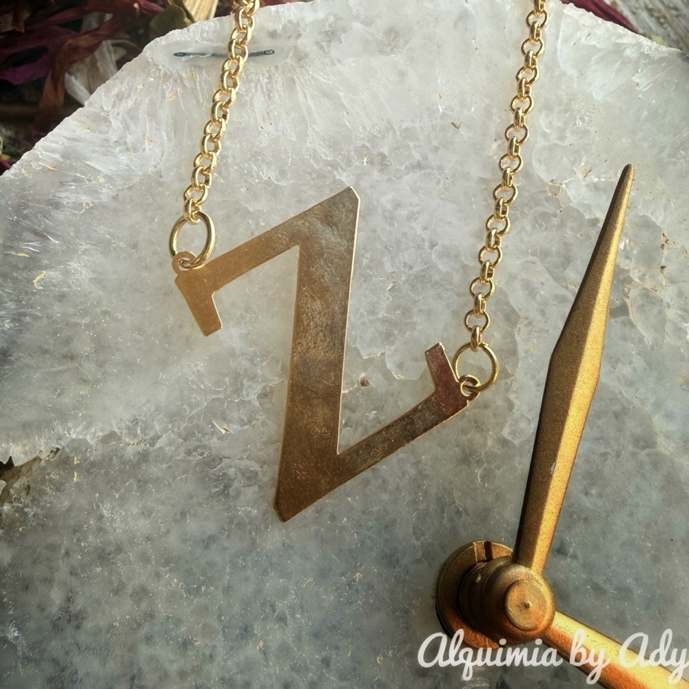Gold Letter Z Necklace • Clean Beauty Edit